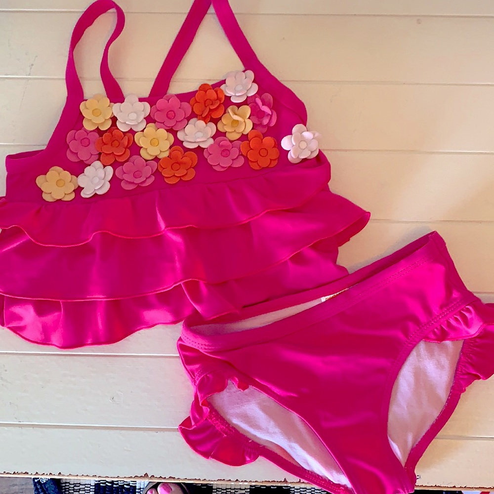 Gymboree floral 2 piece swimsuit